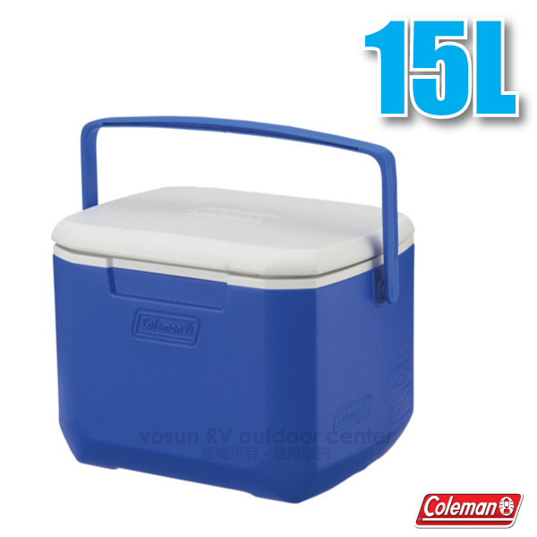 【美國 Coleman】EXCURSION 海洋藍冰箱 15L.高效能行動冰箱.保冷保冰箱.冰筒.冰桶.置物箱.保鮮桶/CM-27859✿30E010